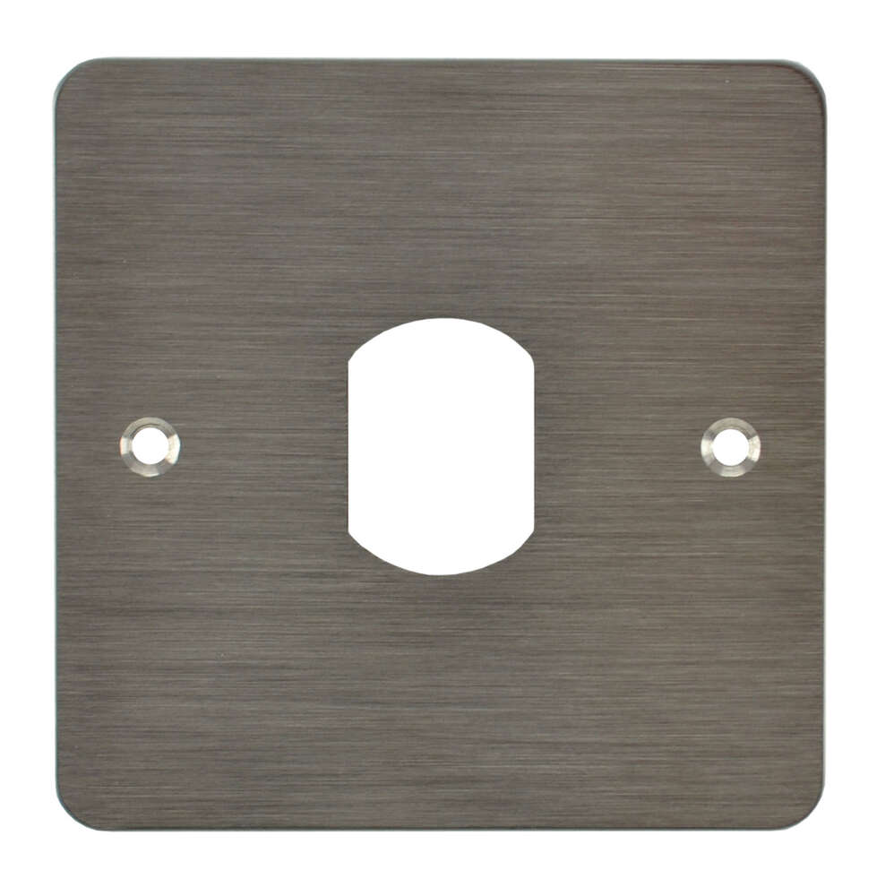 Image du produit Plaque acier inoxydable 80 x 80 mm perçage tête VIGIK / T25