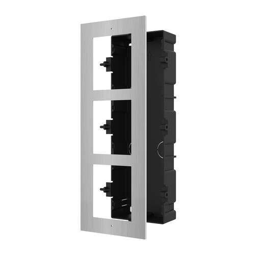 Image du produit INOX Flush mount frame 3 module