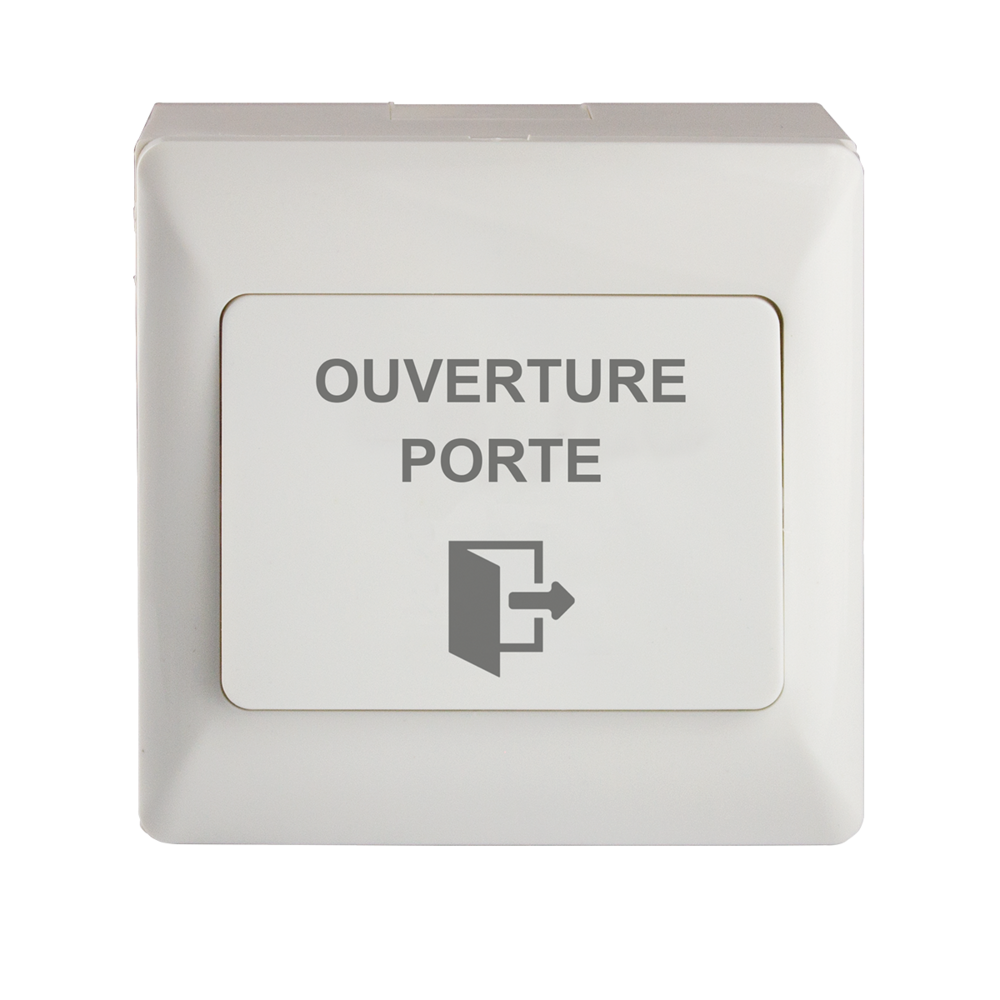 Image du produit Bouton poussoir ABS Ap 86 x 86 x 41/47 mm Contact inverseur