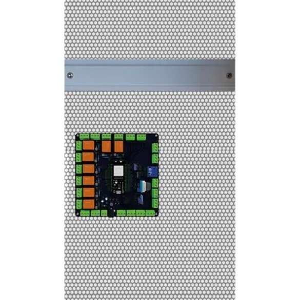 Image du produit Coffret vide IP66 grand mod&egrave;le avec RAIL DIN + grille perfor&eacute;e
