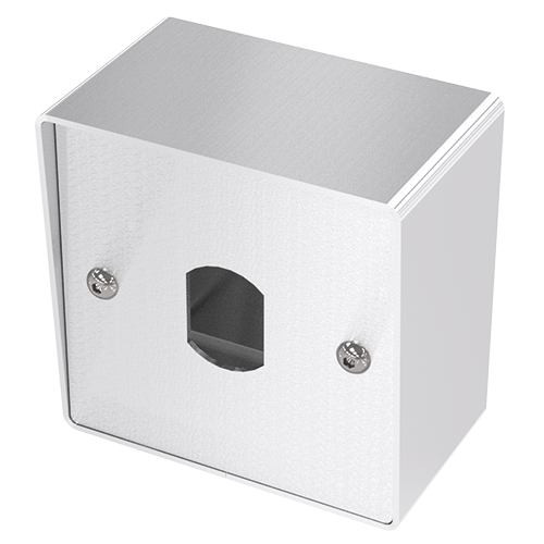 Image du produit Plaque INOX avec empreinte pour t&ecirc;te de lecture + boitier de mise en applique