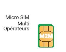 Image du produit Carte format MICRO SIM - Multi Op&eacute;rateurs 20min ou 50sms ou 20Mo 1 mois de forfait inclus