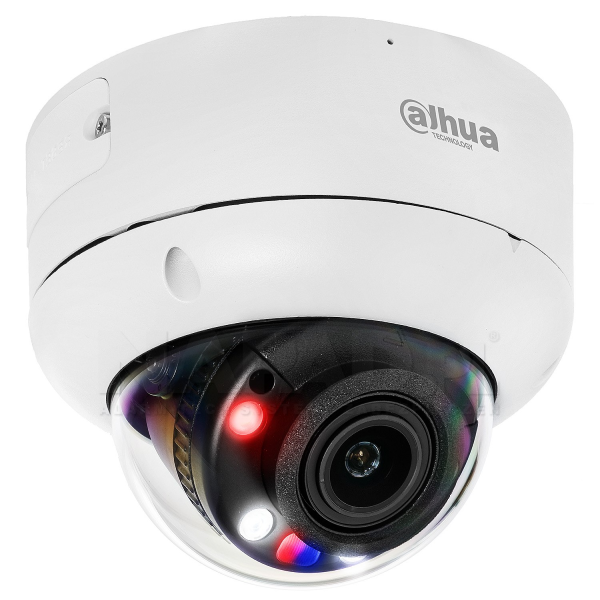 Image du produit Cam&eacute;ra IP D&ocirc;me Anti-Vandale Smart Dual Light 4MP IR 50m I/O 1/1 IP67 IK10 POE Varifocale Motoris&eacute;e 2.7-13.5 mm WizSense
