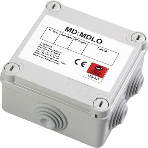 Image du produit Module d&eacute;port&eacute; adressable pour ligne collective ouverte. 1 module par DAS &agrave; &eacute;mission. Maximum 15 par ligne.