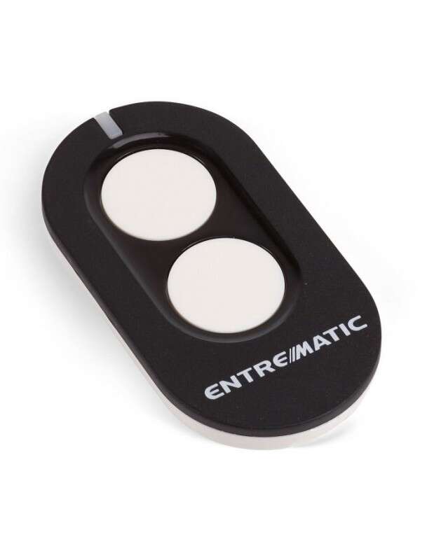 Image du produit &Eacute;metteur 2 canaux, clonable, 433 MHz, couleur: noir (boutons blancs)
