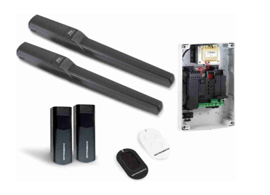 Image du produit PWR35 - Kit simplifi&eacute; de 2 v&eacute;rins pour portail &agrave; battant jusqu'&agrave; 7 m (3,5 + 3,5 m) avec coffret LCU40HG