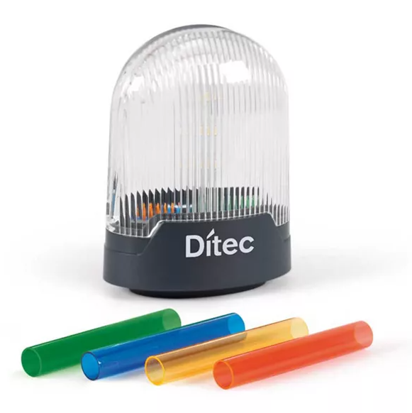 Image du produit Feu clignotant multi tension (24 V DC - 120 V CA - 230 V CA), protection IP44, lumi&egrave;re multi couleur