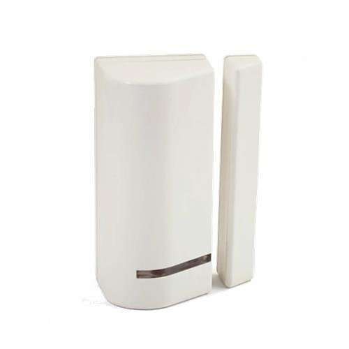 Image du produit Contact magn&eacute;tique sans fil bidirectionnel blanc avec transmetteur universel, 1 canal, autoprotection, pile CR123A