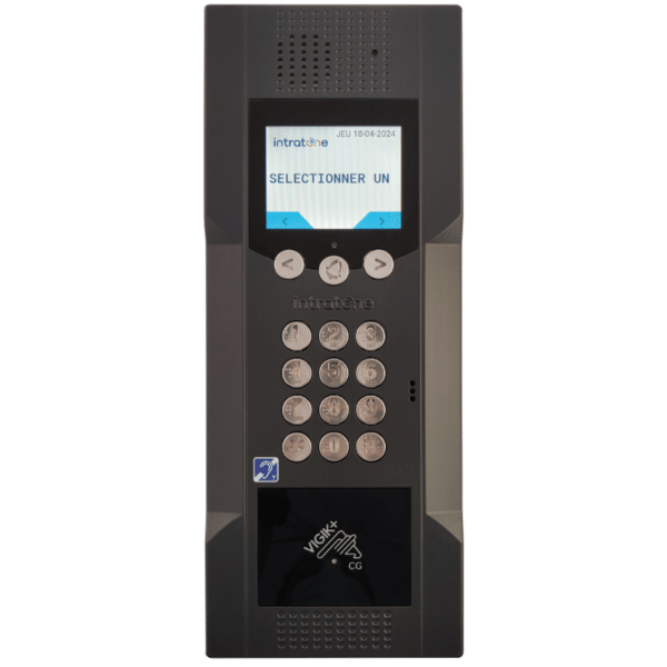 Image du produit Pack complet 200 noms : 1 Interphone Vid&eacute;o Intracode avec &eacute;cran LCD - d&eacute;filement de noms avec clavier cod&eacute; 12 touches