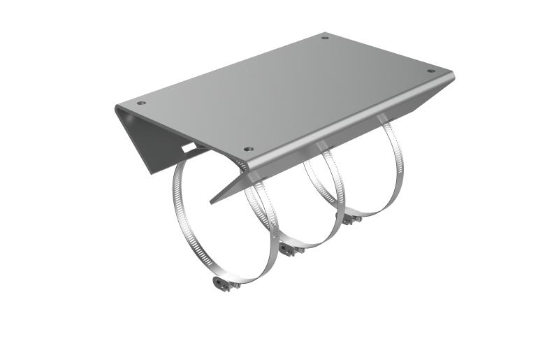 Image du produit Support de Montage sur Poteau V&eacute;rtical 314mm x 197mm x 198mm Acier Inoxydable