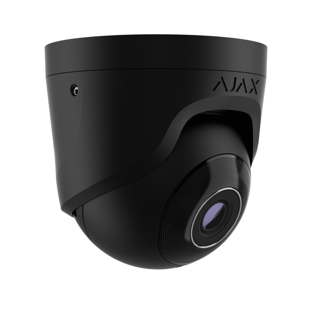 Image du produit Cam&eacute;ra Turret IP 5Mp/2.8mm filaire avec IA et angle de 110&deg;, IR, TrueWDR, micro et PoE/12V-Interieur/Exterieur Noir
