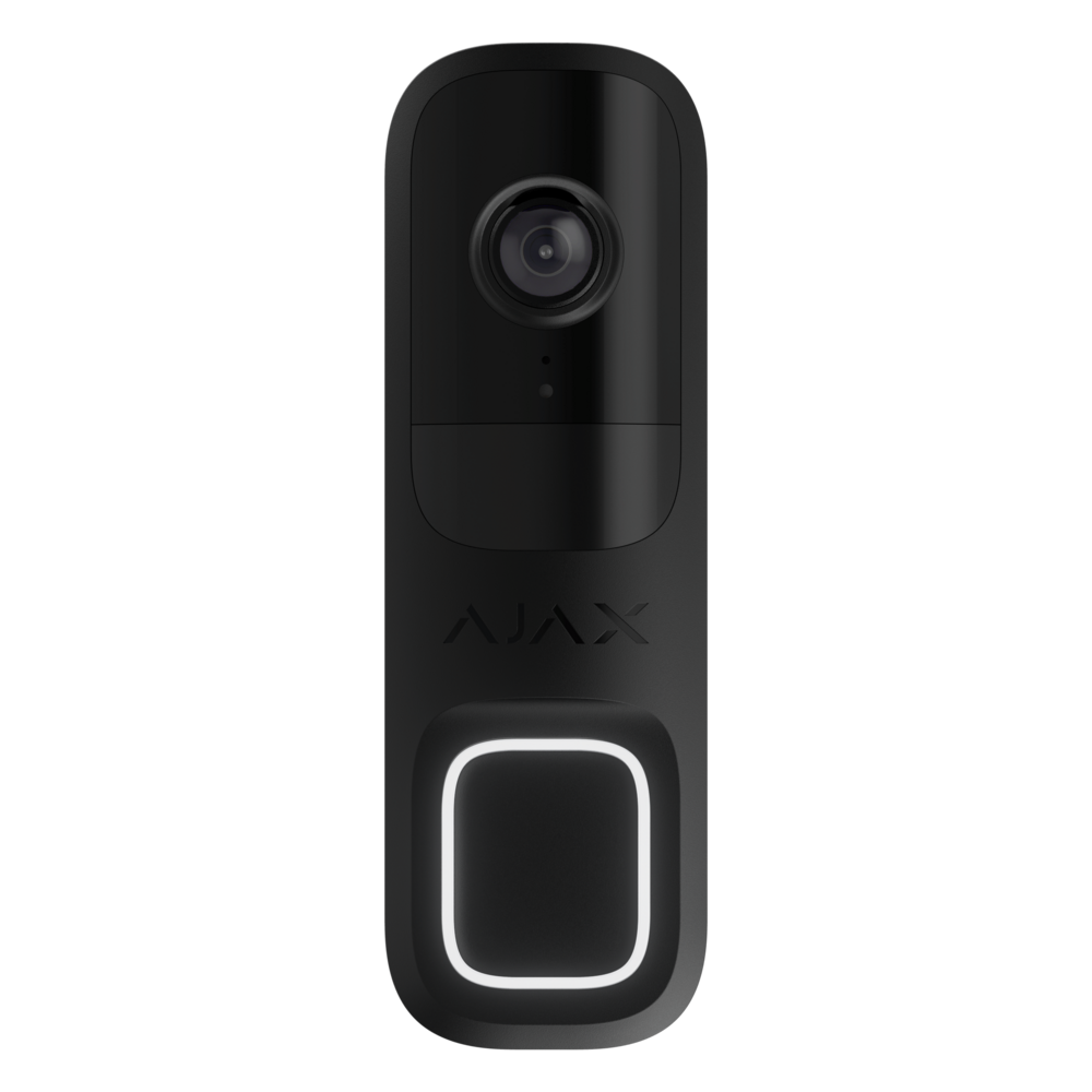 Image du produit Sonnette vid&eacute;o avec IA int&eacute;gr&eacute;e, capteur PIR et contr&ocirc;le via des applications Noir