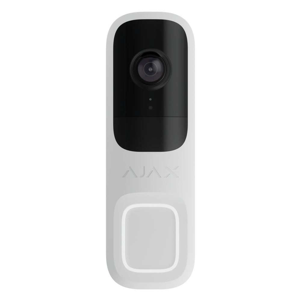 Image du produit Sonnette vid&eacute;o avec IA int&eacute;gr&eacute;e, capteur PIR et contr&ocirc;le via des applications Blanc