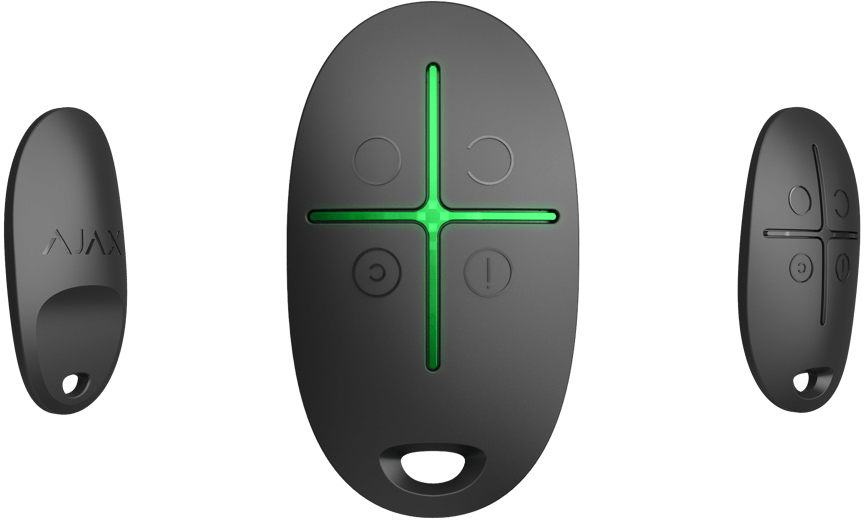 Image du produit T&eacute;l&eacute;commande avec bouton de panique et gestion des modes de s&eacute;curit&eacute; Noir