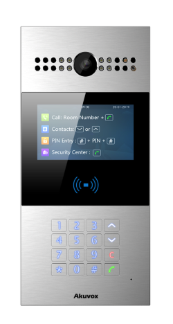 Image du produit Interphone vid&eacute;o Android SIP avec boucle magn&eacute;tique, &eacute;cran LCD. Cam&eacute;ra 2MP Grand angle 116&deg; Fa&ccedil;ade aluminium
