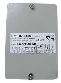 Image du produit R&eacute;cepteur HF Eco avec antenne int&eacute;gr&eacute;e - 2 relais - Etanche