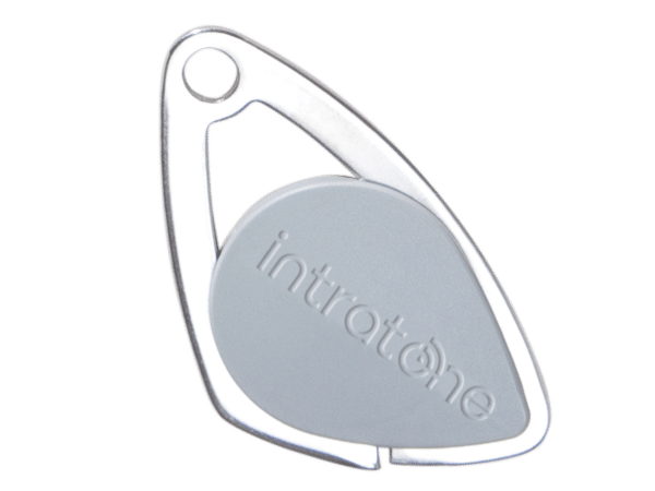 Image du produit Badge &eacute;lectronique Mifare - insert inox grav&eacute; - Gris (colisage 20)