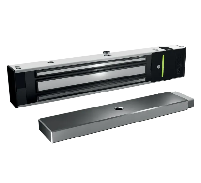Image du produit Ventouse EM EH3 Ap 300 Kg 12/24V DC LED Bleue Power ON Contact reed PO/PF NF S61-937