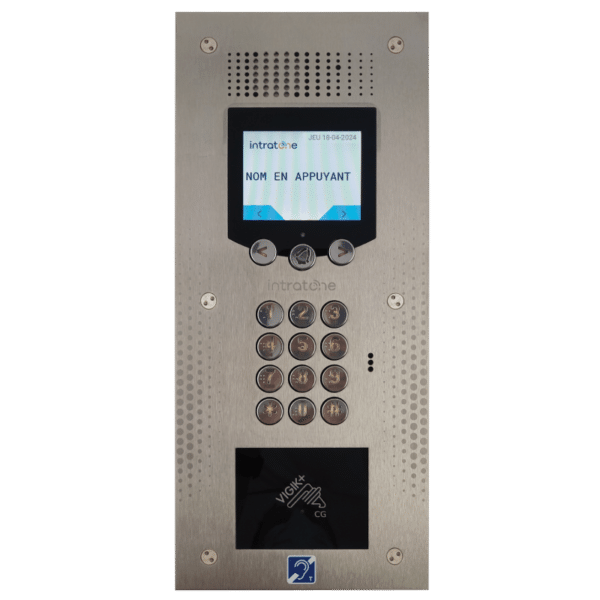 Image du produit Pack complet 200 noms : 1 Interphone Vid&eacute;o Vendone avec &eacute;cran LCD - d&eacute;filement de noms avec clavier cod&eacute; 12 touches