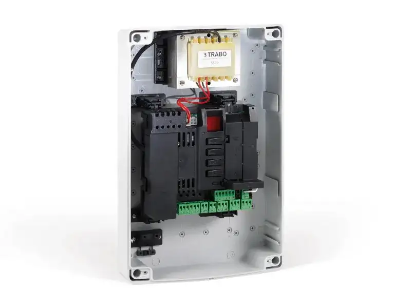 Image du produit Coffret de commande 1 ou 2 moteurs 24 Vcc, 2x12 A max, r&eacute;cepteur bi-fr&eacute;quence 433/868 MHz, version Green
