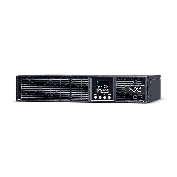 Image du produit ONDULEUR ON LINE 2KVA RACK 2U /TOUR - Prises sortie : FR x 2, IEC C13 x 2