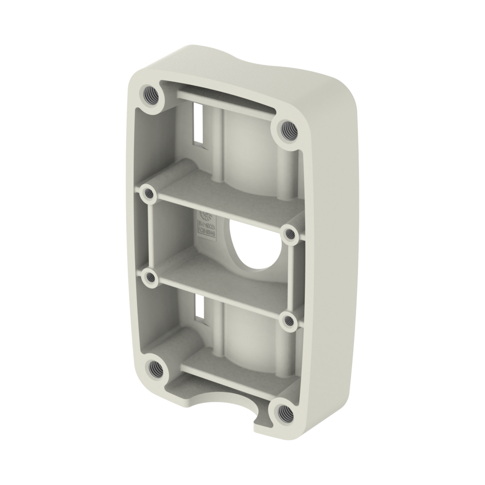 Image du produit Adaptateur de Montage sur Poteau Ivoire 185x115x40mm Aluminium