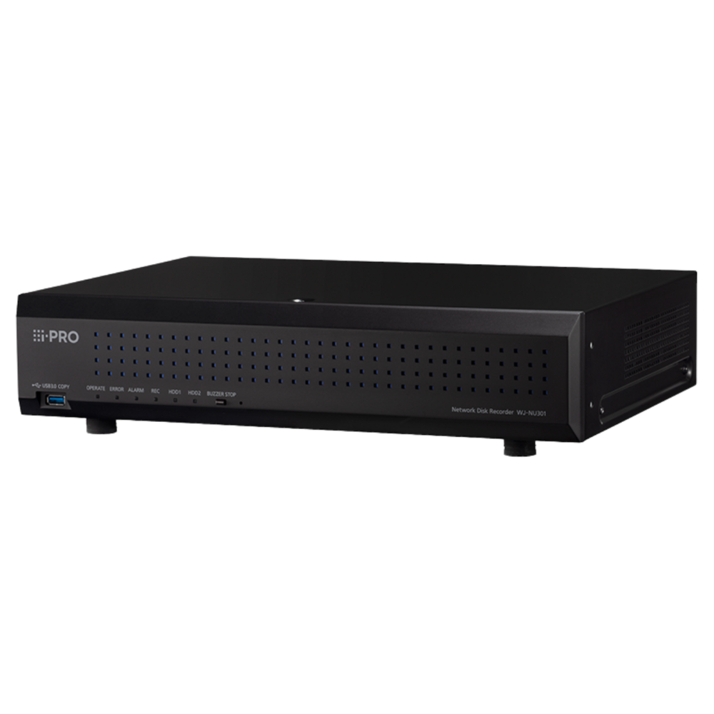 Image du produit Enregistreur IP 16 voies POE sans HDD, H.264 H.265, RAID 1