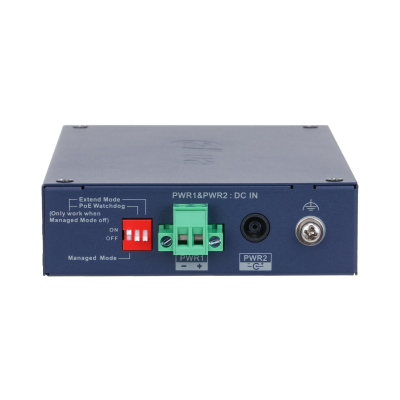 Image du produit Switch Cloud L2 durci 6 ports, 4 PoE/Hi-PoE 60W, 1 RJ45 Gb, 1 SFP, port&eacute;e PoE 250 m, IP30