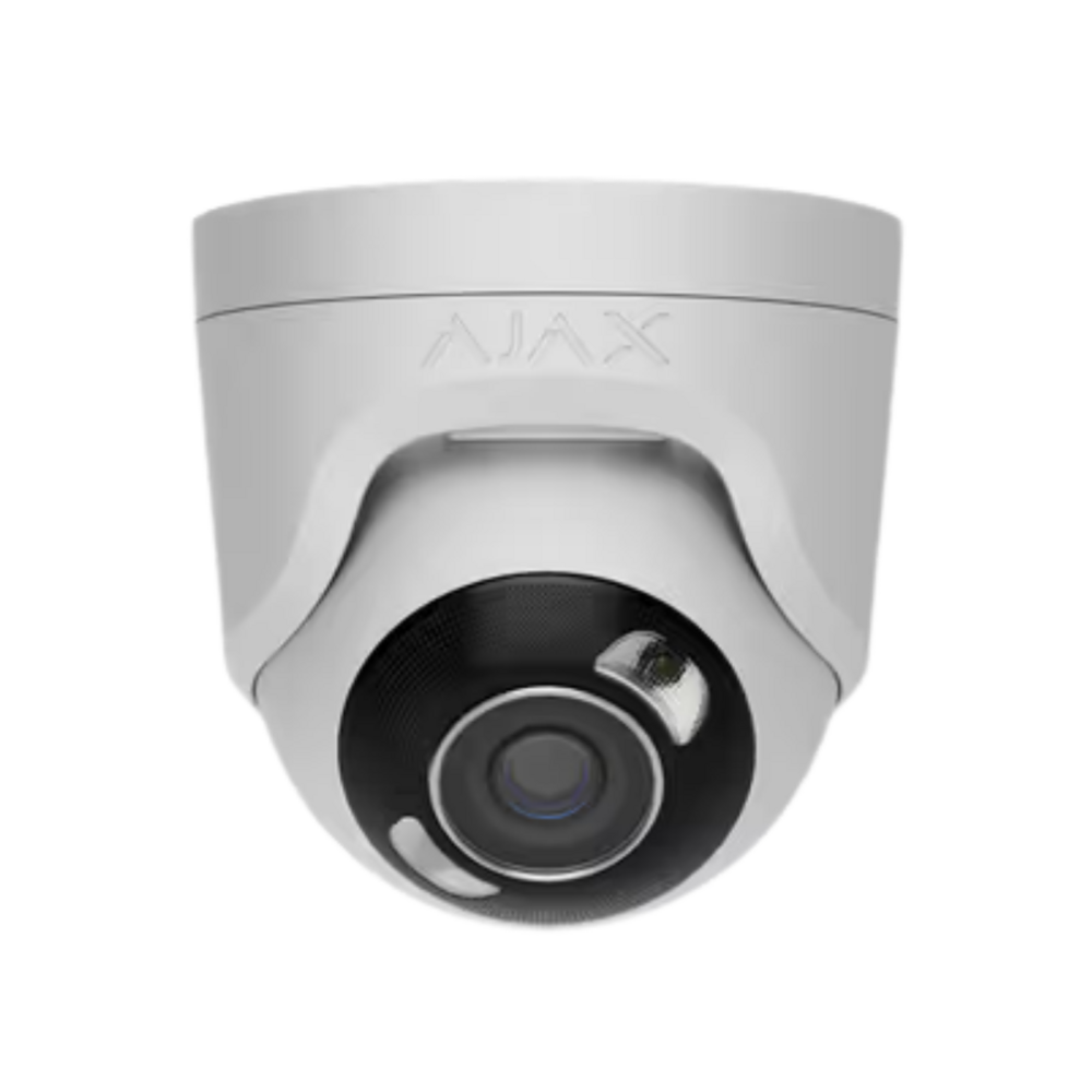 Image du produit Cam&eacute;ra Turret IP 8Mp/2.8mm filaire avec IA, angle de 110&deg;, &eacute;clairage hybride, TrueWDR, micro et PoE/12V-Inte/Exte Blanc