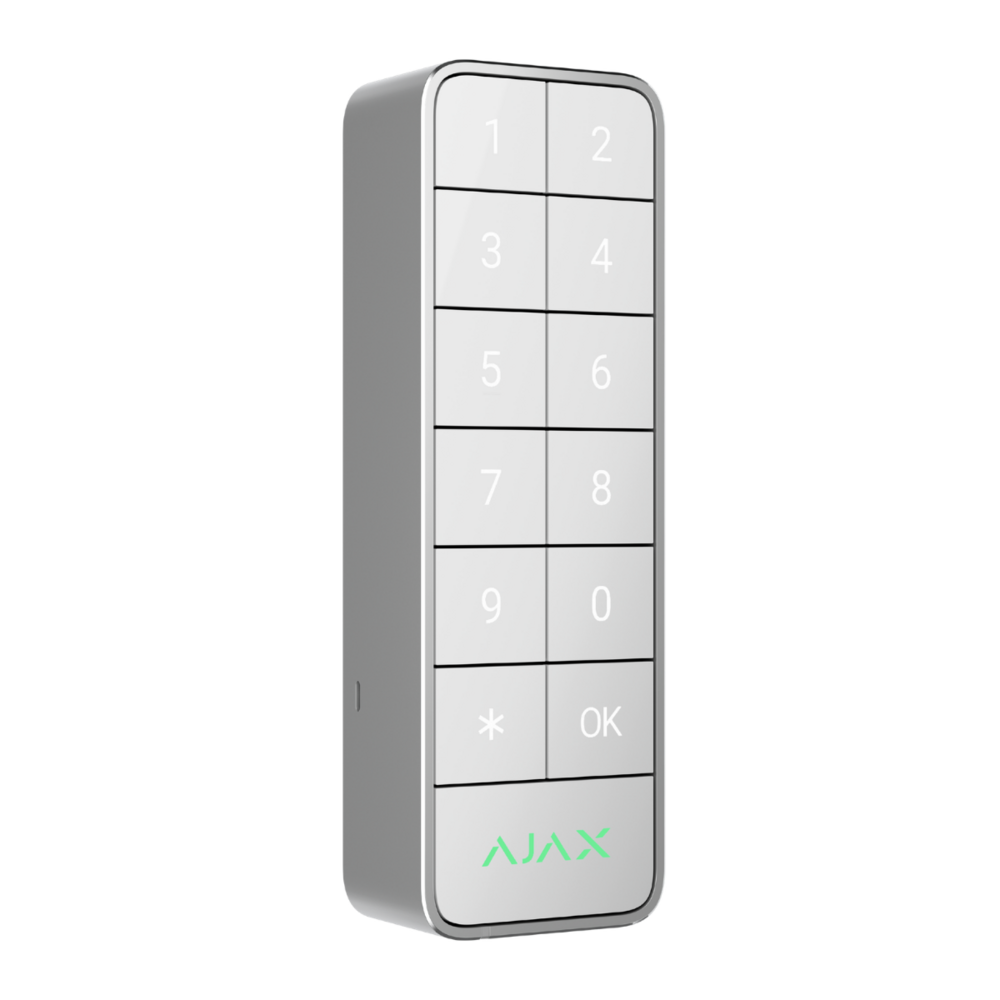 Image du produit Clavier filaire int&eacute;rieur et ext&eacute;rieur avec authentification par Pass, Tag, smartphones et codes Blanc
