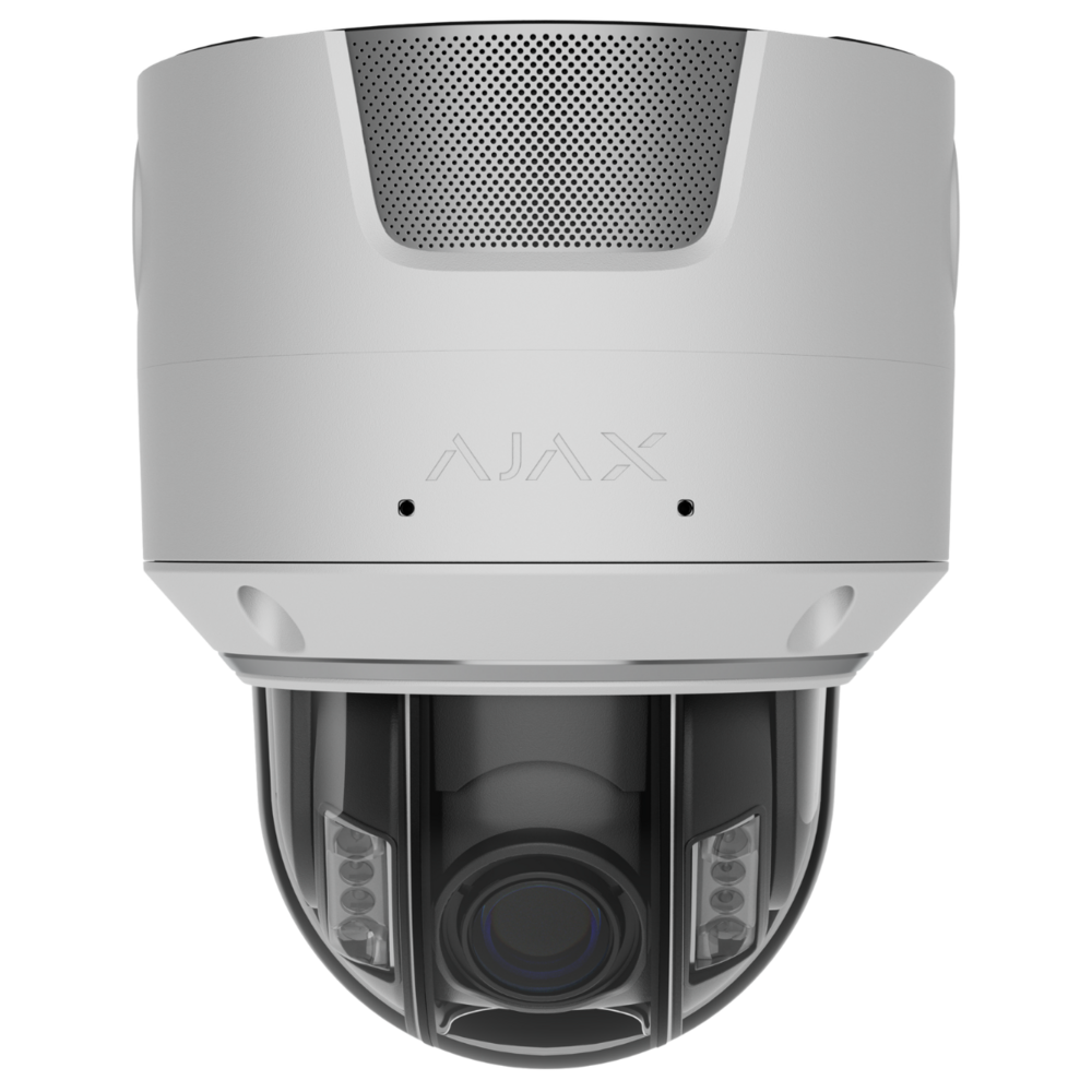 Image du produit Cam&eacute;ra Superior Dome IP 8Mp filaire, IA, Obj 2,8-12mm, IR hybride, TrueWDR, micro/Hp - PoE/12V-E/S Alarme-Int/Ext -Blanc