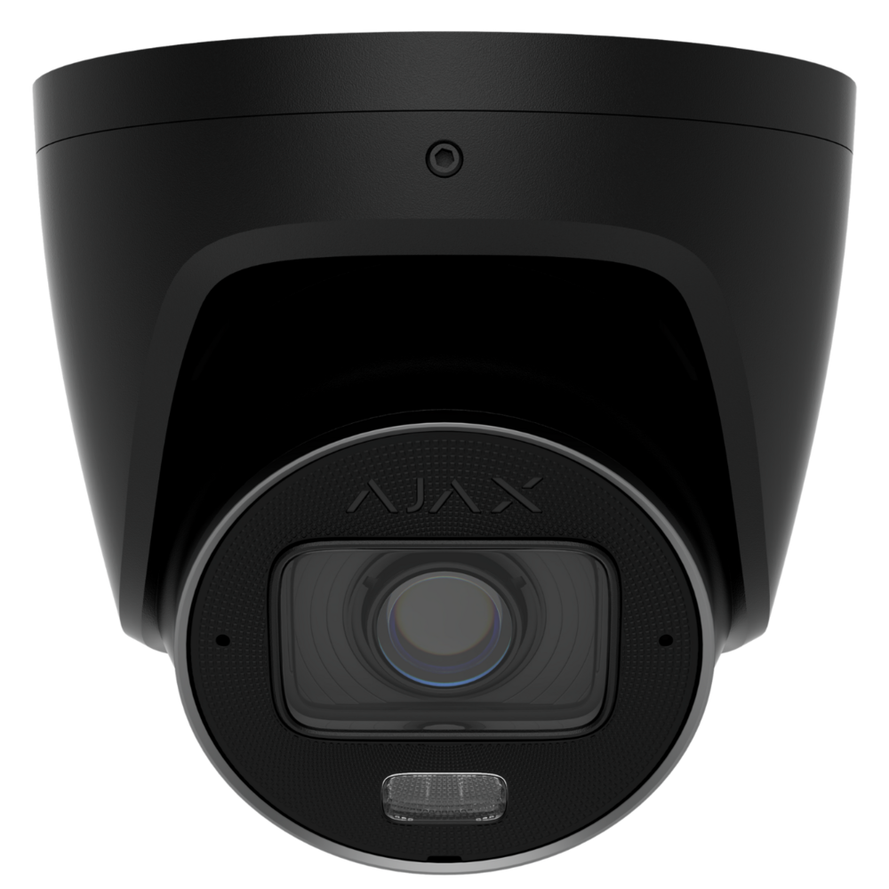 Image du produit Cam&eacute;ra Turret IP 8Mp filaire, IA, Obj 2,8-12mm, IR hybride, TrueWDR, micro/Hp - PoE/12V-E/S Alarme-Int/Ext -Noir