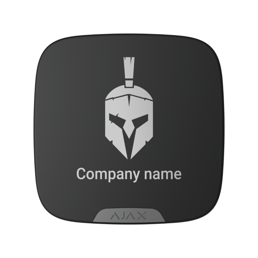 Image du produit Plaque frontale pour la personnalisation des sir&egrave;nes filaires et sans fil StreetSiren DoubleDeck Noir