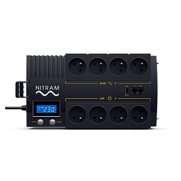 Image du produit Onduleur LINE INTERACTIF &agrave; poser 700VA/420W 4 prises ondul&eacute;es et 4 para-surtens&eacute;es