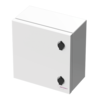 Image du produit Coffret vide IP66 petit mod&egrave;le avec RAIL DIN + grille perfor&eacute;e
