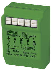 Image produit Micromodule volet roulant encastré radio Power