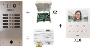 Image produit Kit Video Alu 2R 10 Bp 2 Voice Programmé