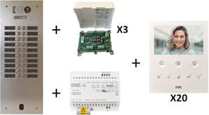 Image produit Kit Video Alu 2R 20 Bp 2 Voice Programmé