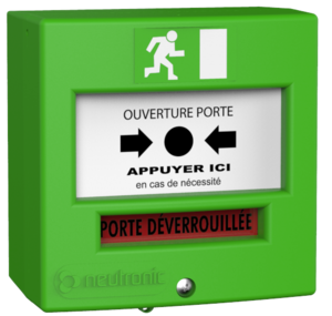 Image produit DM 2 contacts vert / En saillie ou encastrable