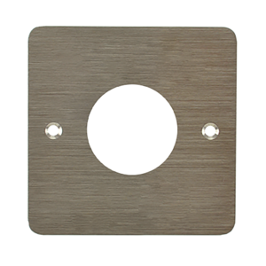 Image produit Plaque acier inoxydable 80 x 80 mm perçage diam. 38 mm