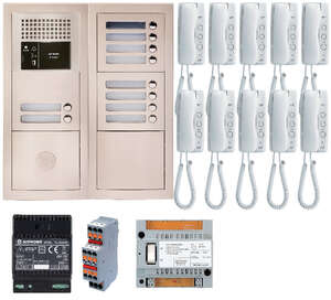 Image produit Pack audio 10 bp encastré, module vigik, centrale, 10 gt1d &