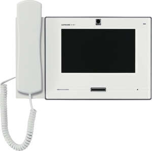 Image produit Moniteur blanc vidéo ip / sip écran tactile 7'' avec combiné