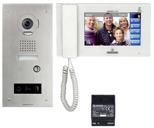 Image produit Kit vidéo access. platine inox enc. jpdvfl+jp4med+ps2420d