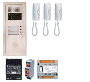 Image produit Pack audio 3 bp encastré, module vigik, centrale, 3 gt1d & a