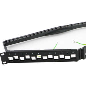 Image produit EXCEL 24-PORT KEYSTONE V PATCH PANEL FRAME-BLACK