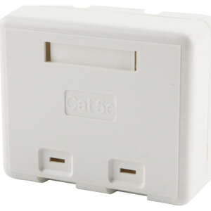 Image produit Excel Plus Cat6 2 Port Surface Mount Box White