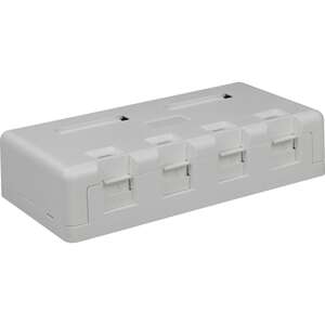 Image produit Excel Plus Cat6 4 Port Surface Mount Box White