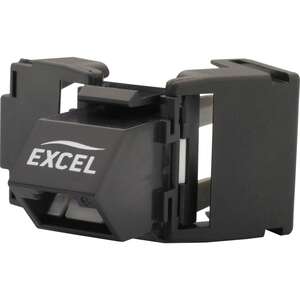 Image produit Excel Cat6 Unscr Angled T/Less Jack 180deg BK PK24