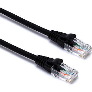 Image produit CORDON RJ45 U/UTP CAT6 NOIR L: 1 METRES