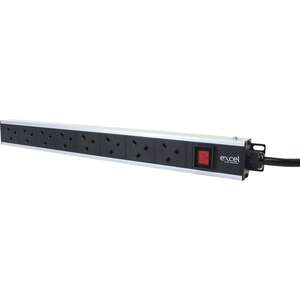 Image produit EXCEL 8-WAY UNSWITCHED POWER STRIP VERTICAL 32AMP